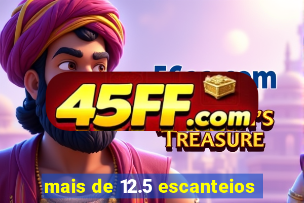 mais de 12.5 escanteios